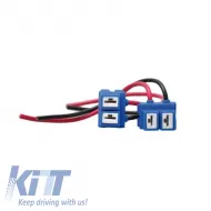 image-69-Plug H7 Ceramic Suitable for 2 Wires Red Black 15cm 2 Pieces