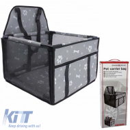 image-15-Pet Car Protective Carrier Bag Grey Color Suitable for Pets 38.5 x 38.5 x 27cm 1 Piece