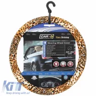 image-33-Steering Wheel Cover Textile Leopard Design Medium 37-39cm 2505067