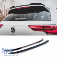 image-6-Roof Spoiler Add On suitable for VW Golf VIII (8) 20+ GTI & R-Line Bumper Glossy Black V.2 From ABS Plastic 1pc