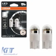 image-38-Led Bulbs T10 W5W 24Volt 1Watt White 6000k Osram 2845DWP-02B 2pcs