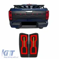 image-12-Tailights Set suitable for Isuzu D-Max 2020+ Led Bar Black