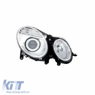 image-24-Headlight Right Suitable for Mercedes-Benz E-Class W211 06-09 Chrome Facelift H7/H7 With Motor TYC