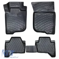 image-24-Car Mats 3D From Rubber TPE Suitable for Mitsubishi L200 2019 - Rizline 4 Pcs Black