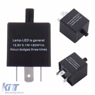 image-8-Relay Flasher suitable for LED 12 Volt Adjustable Negative Connection 0.02A-20A CF14KT 1 Pc