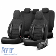 image-32-Seat Covers Otom Sport Plus City Design Universal Cotton / Rachel / Artificial Leather Front / Rear Set 11 Pieces Black SPTPLS-101CTY