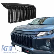 image-31-Front Grille suitable for Mitsubishi L200 2019+ Black Mat