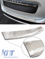 image-5-Rear Bumper Protector suitable for Dacia Lodgy 2012-2017 & 2017+ Steel
