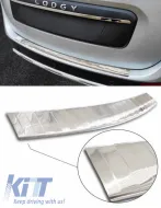 image-40-Rear Bumper Protector suitable for Dacia Lodgy 2012-2017 & 2017+ Steel