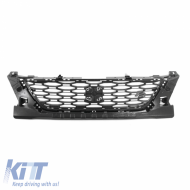 image-3-Front Grille suitable for Seat Leon FR 13-17 Honeycomb Black 1pc