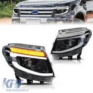 image-34-Headlights Set Suitable for Ford Ranger T6 2012-2015 DRL Dynamic Black Full LED With Motor