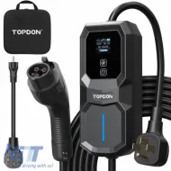 image-19-Electric Car Single Phase Charger 7 Pin 16Amp 3.7 kW 5 Meters Type 2 Topdon PulseQ AC Portable
