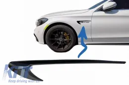 image-21-Stickers Badges suitable for Mercedes-Benz Fenders GLC X253, C-Class W205, E-Class W213 Glossy Black 2 Pieces