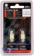 image-48-Led Bulbs Festoon 31mm 1 Led 12volt White Color RaceSport LIT17BN 2pcs