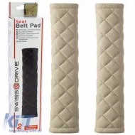 image-65-Seat Belt Cover Swiss 26x6.3cm Beige With Beige Seam 2 Pcs CSP2100