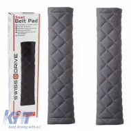image-67-Seat Belt Cover suitable for Swiss 26x6.3cm Gray With Gray Seam 2 Pcs CSΡ2400