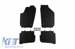 image-27-Rubber Car Mats Geyer & Hosaja suitable for Volkswagen Polo 2001-2009 / Fox 2005-2010 / Skoda Fabia 1999-2008 / Seat Ibiza / Cordoba 2002-2008 4 Pieces Black 910/4C