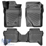 image-7-Car Mats 3D from Rubber TPE suitable for Ford Ranger & Raptor T9 2023+, VW Amarok 2023+ Rizline 4 Pcs Black