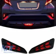 image-18-Rear Fog Lamps suitable for Toyota C-HR 2016-2019 Full Led Bar / Dynamic Black 2 Pieces