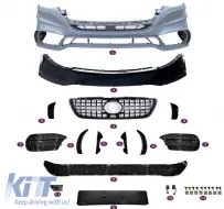 image-47-Front Bumper suitable for Mercedes-Benz Sprinter W907 2017-2023 A Design GT Look With Panamericana Grill