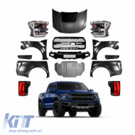 image-22-Body Kit suitable for Ford Ranger (T6/T7/T8) 2012-2022 Upgrade to F150 Facelift