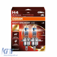 image-33-Halogen Headlight Lamps H4 12V 60/55w Night Braker 220 +220% Osram 64193ΝΒ220-2HB 2pcs