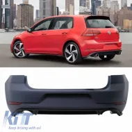 image-1-Rear Bumper suitable for VW Golf VII (7 & 7.5) 13-19 Upgrade GTI Look