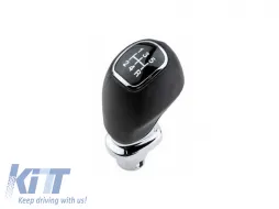 image-9-Shift Knob Black/Chrome suitable for Hyundai i20 MK2 (2014-2020) With 5 Speed GK3320
