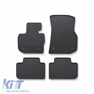image-17-Rubber Car Mats Geyer & Hosaja suitable for Bmw X3 G01 (2017 - 2024) / X4 G02 (2018 - 2025) 4 Pieces, Black 915/4C