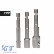 image-79-Nut Setter Adaptors 1/2, 3/8, 1/4 Krausmann AC10500 Set 3 Pcs