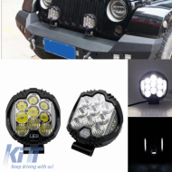 image-5-Working lamp 15Led Round With Turn Signal Indicator Ø118 10-80V 6000K 1 Piece
