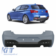 image-22-Rear Bumper suitable for BMW 1 F20 LCI / F21 LCI 15-19 Facelift M-Tech Look With PDC