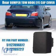 image-4-Tow Hook Cover Rear Suitable for BMW 5 E60+LCI Rr. M-Tech- 2002-09 A511278972171 pc