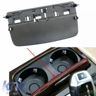 image-26-Cup Holder Cap Base suitable for BMW Series 7 F01 / F02 08-15 Black