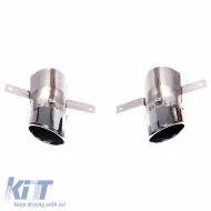 image-18-Exhaust Pipes suitable for Mercedes-Benz A-Class (W177), CLA (C118), GLA (H247), GLB (X247) 35 A Design Look Chrome (2 Single)