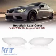 image-16-Headlights Lens Glasses suitable for BMW 3 E92 / E93 06-10 2 Pcs