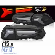 image-12-Taillights Set Suitable for Toyota Rav4 19- LED Bar Dynamic Turn Signal Black