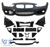image-29-Front Bumper suitable for BMW 1 F20 LCI / F21 LCI Facelift 15-19 M-Tech Look