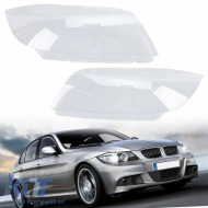 image-5-Headlights Lens Glasses suitable for BMW 3 E90 05-11 2 Pcs