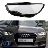 image-19-Headlight Len Glass Left Suitable for Audi A6 C7 Pro Facelift 11-15 1 Pc