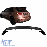 image-10-Roof Spoiler suitable for Mercedes-Benz A-Class W177 18+ 5D Hatchback A Design A45 Look from ABS Plastic