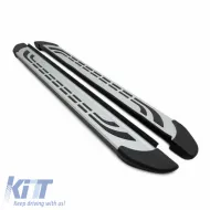 image-34-Side Steps FABA (Silver-Black-193cm) 2 Pieces Aluminium Without Brackets