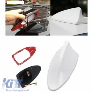 image-51-Car Roof Antenna Universal Shark Type suitable for Bmw 740 F01 Look White With Cable