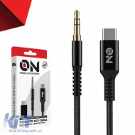 image-61-Audio Cable Aux 3.5mm to Type-C Black 1m suitable for Mobile Accessories 1 Piece