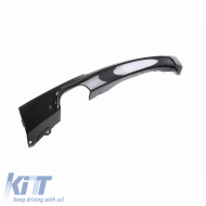 image-28-Rear Bumper Diffuser suitable for BMW 3 F30/F31 11-19 M-Tech Matte Black with 1 Left Double Exhaust Outlet from ABS Plastic 1pc