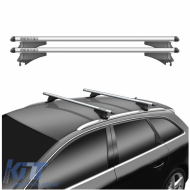 image-6-Roof Bars Aluminum Universal Menabo Tiger XL 132cm Railing System Set With Fixing Kit Silver 2 Pieces