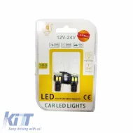 image-9-Led Bulbs T10 12-24V 12 Led Canbus White Color 2pcs