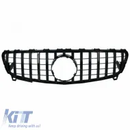 image-79-Front Grille suitable for Mercedes-Benz A-Class W176 15-18 GT A Design Panamericana Look Black 1 Pc
