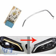 image-19-Led DRL Module & DRL Tube suitable for Mercedes-Benz A-Class W176 Facelift 2016-2019 Led Left Light