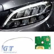 image-43-Led DRL Module & DRL Tube suitable for Mercedes-Benz C-Class W205 Facelift 2019-2021 Low Spec Left Light